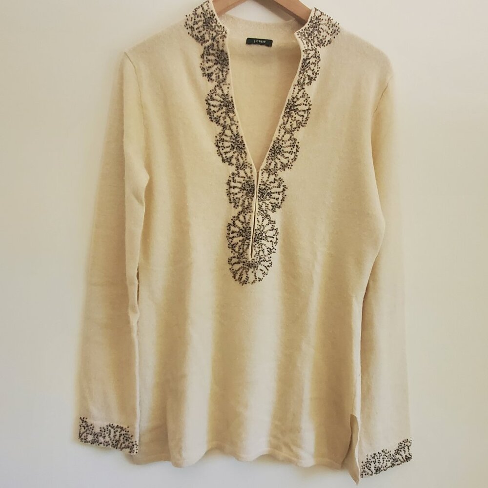 J.Crew Beaded Sweater XS